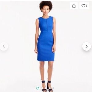 J. Crew Vibrant Blue Midi Dress